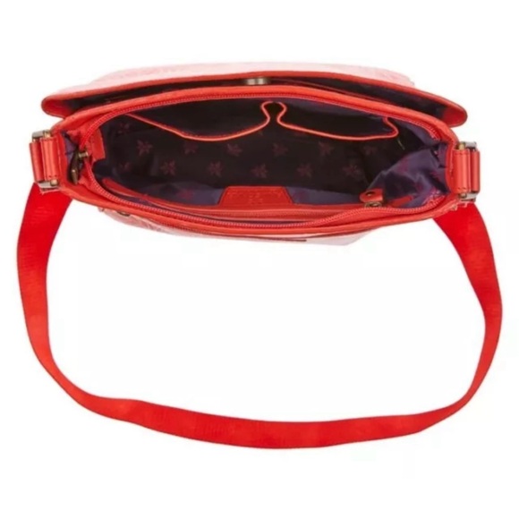 Anuschka Tooled Leather Crossbody with Adjustable Strap-Butterfly Coral-NWT - Picture 7 of 10